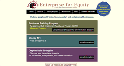 Desktop Screenshot of enterpriseforequity.org