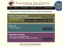 Tablet Screenshot of enterpriseforequity.org